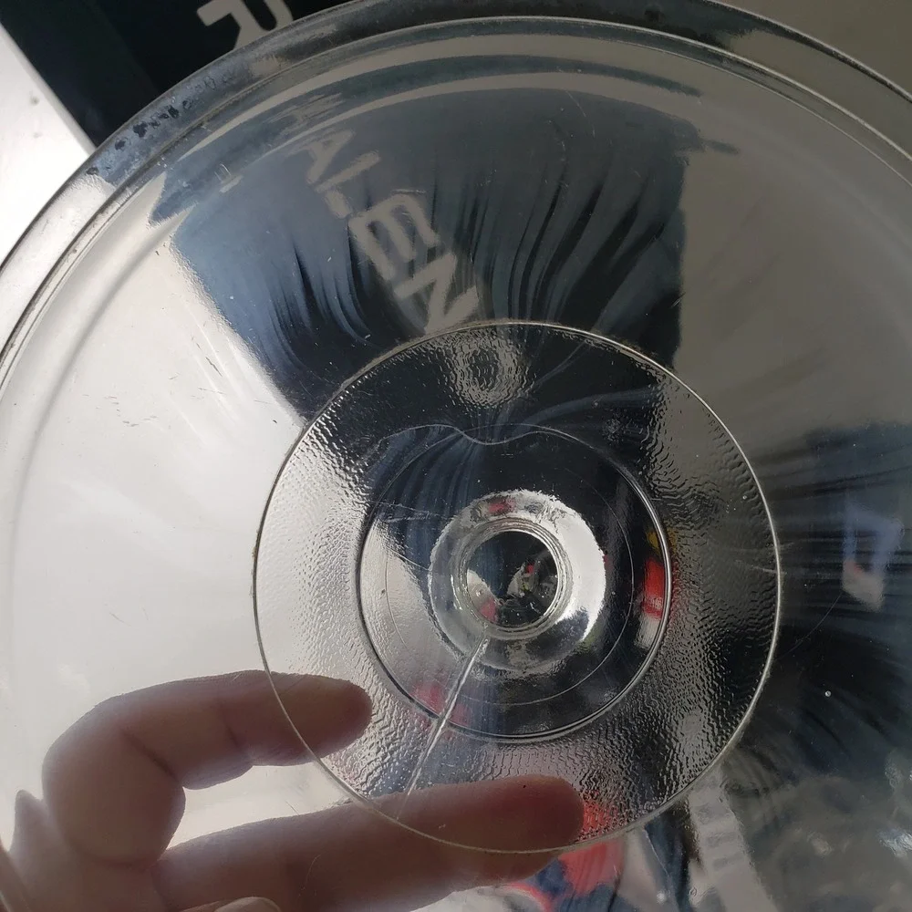 Vintage Clear Glass Replacement Lid 7.5 Inch Round Domed Casserole Cover